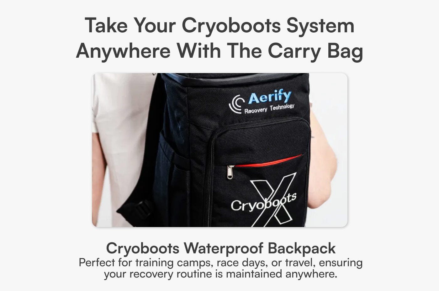 Aerify Cryoboots X full cold compression boots kit.