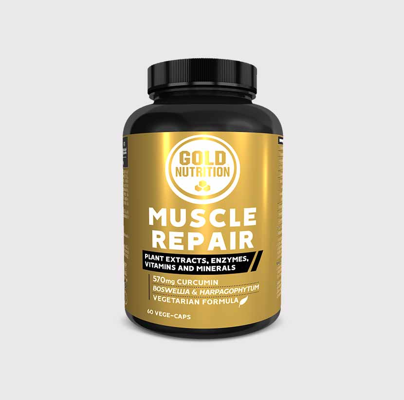 GoldNutrition Muscle Repair Capsules supplement bottle.