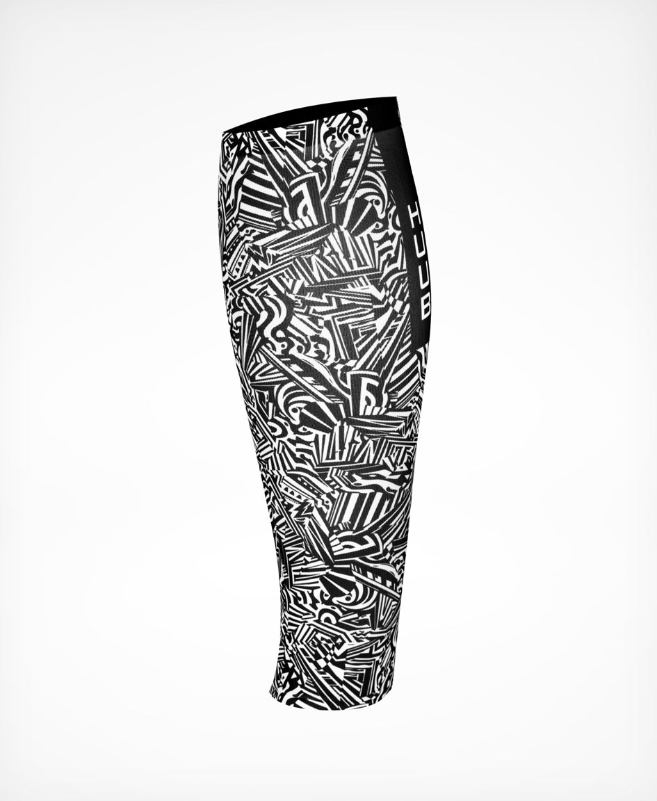 HUUB 3:Sixteen aero calf sleeves packaging and product view for race-day setup.