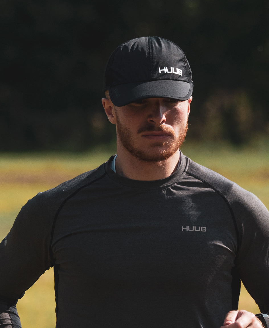 HUUB Race Cap II White mesh running cap colour option.