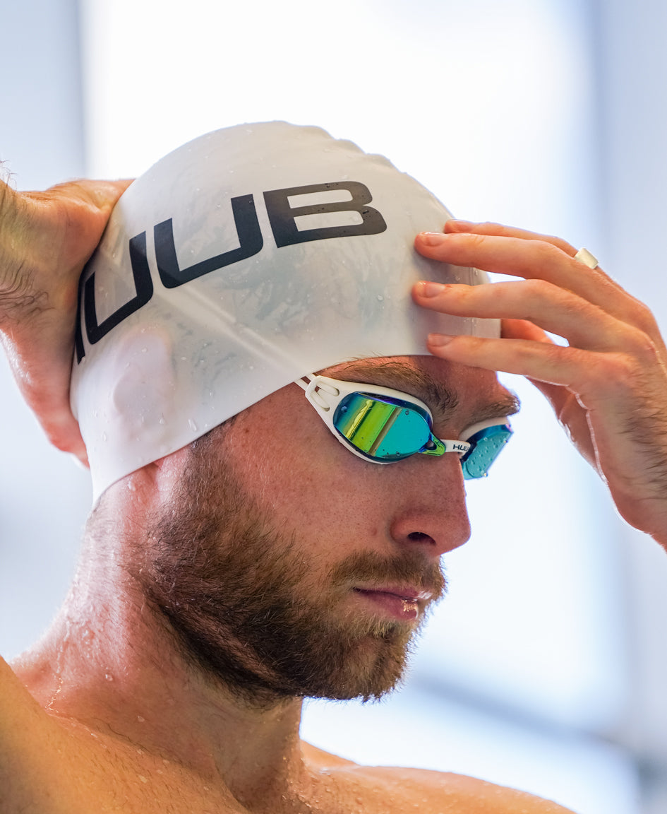 HUUB Brownlee Custom Air 2 swim goggle Light Smoke Silver Mirror option