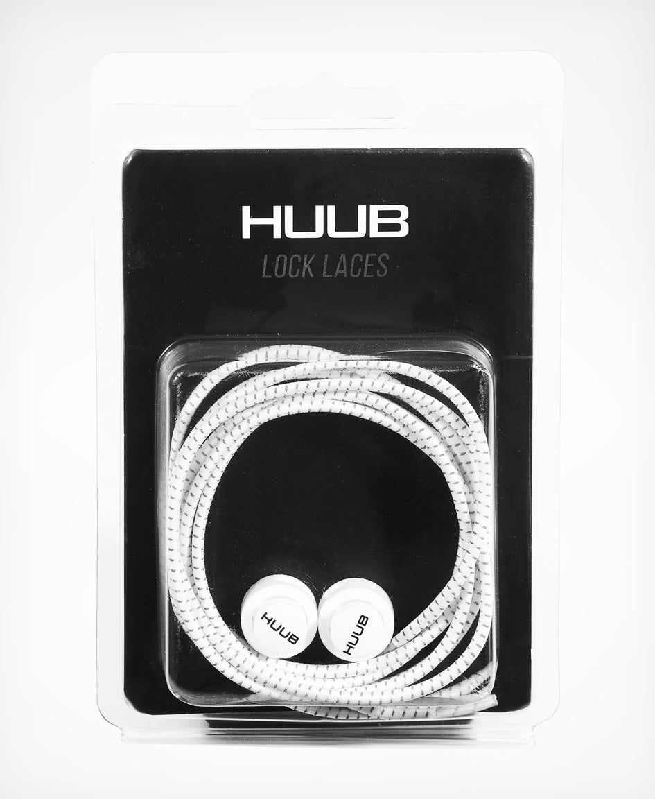 HUUB Elastic Laces with Locks for one pair of running or triathlon shoes