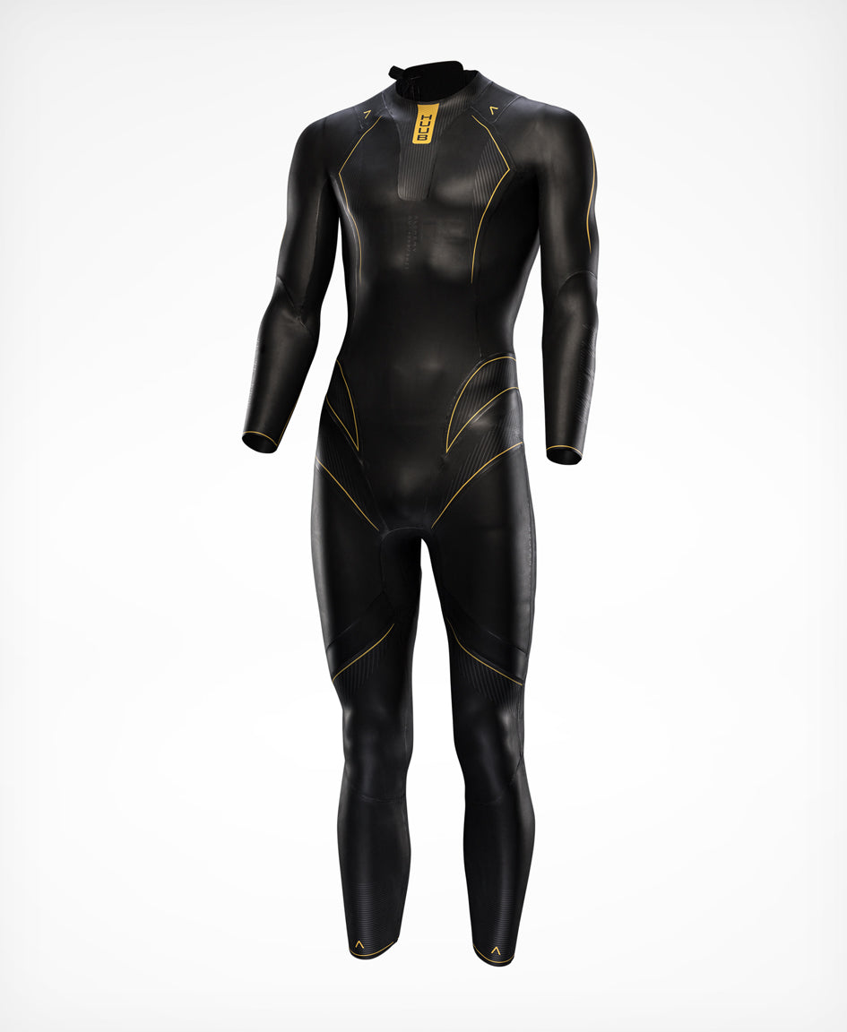 HUUB Alchemy 3:5 men's wetsuit side view showing torso and leg panels