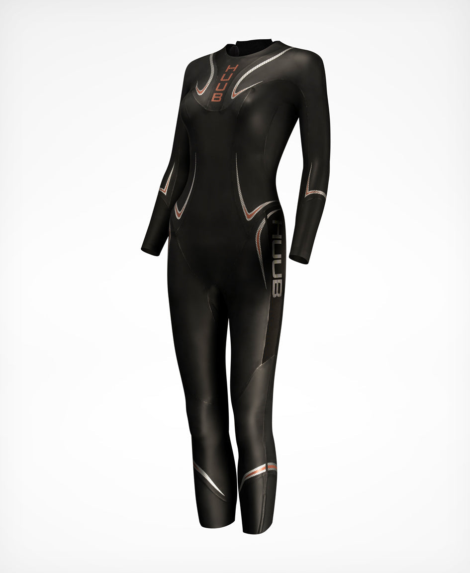 HUUB TC Performance 3:3 women's triathlon wetsuit front product view