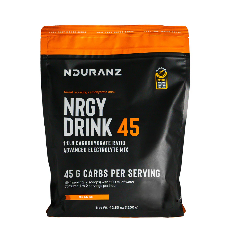 Nduranz Energy Drink Powder 45g Lemon flavour packaging detail