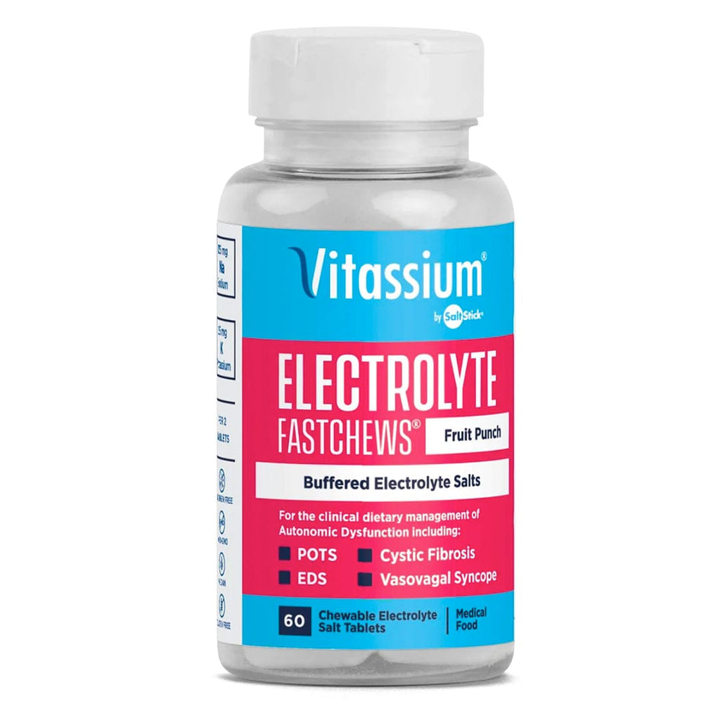 SaltStick Vitassium FastChews Fruit Punch chewable electrolyte tablets