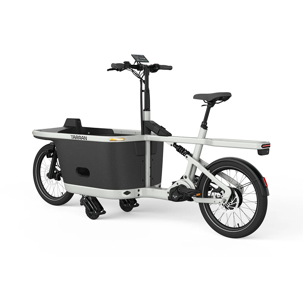 White Tarran T1 Pro e-bike from Tarran Bikes, sleek design, modern frame, and advanced features for urban commuting.