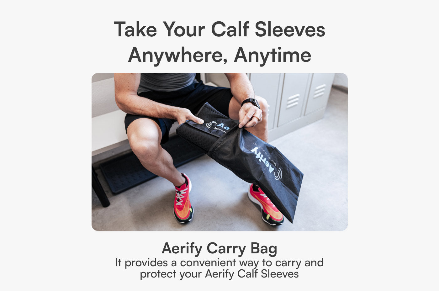 Aerify Air Compression Calf Sleeves full product set.