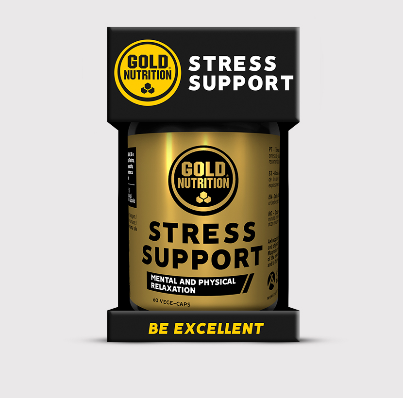 GoldNutrition Stress Support 60 Caps bottle front view