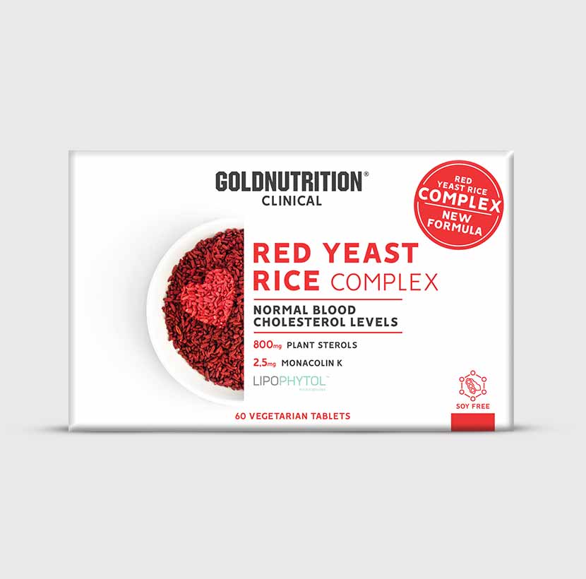 GoldNutrition Red Yeast Rice Capsules supplement bottle front label