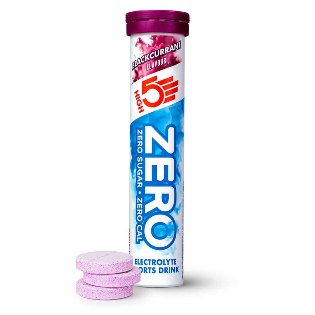HIGH5 ZERO Citrus 20-serving electrolyte tablet tube angled packaging view