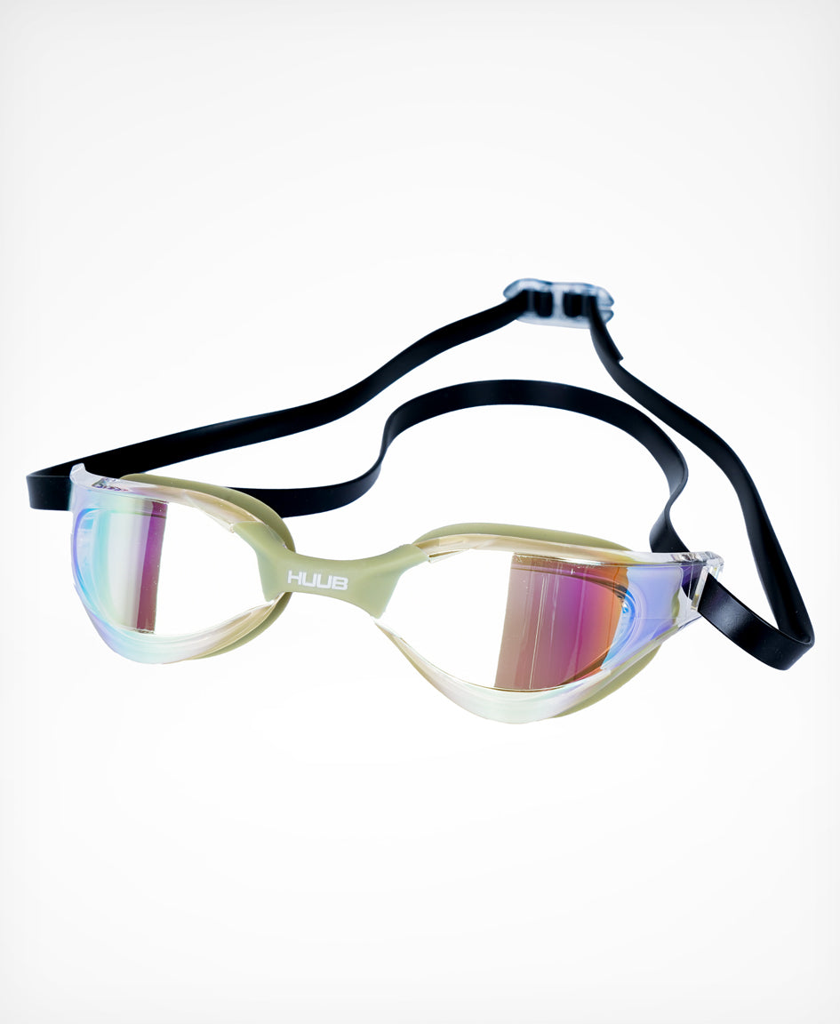 HUUB Lurz Swim Goggle mirror lens and strap detail