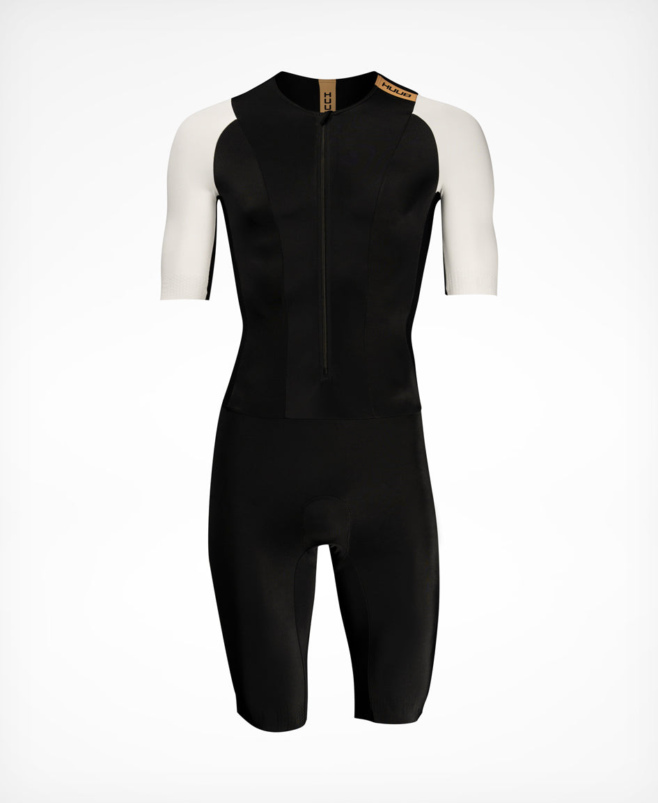 HUUB TC Performance men's tri suit in Fluo Yellow, front view