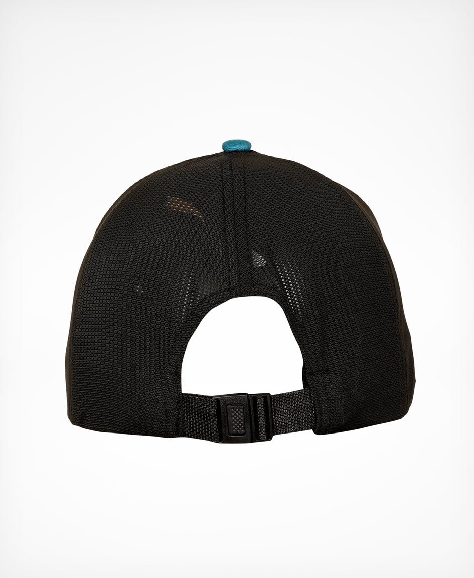 HUUB Running Baseball Cap rear view showing mesh back and adjustable closure.