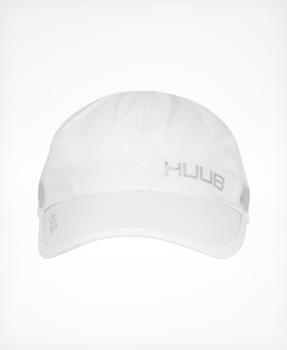 HUUB Race Cap II Coral mesh running cap colour option.