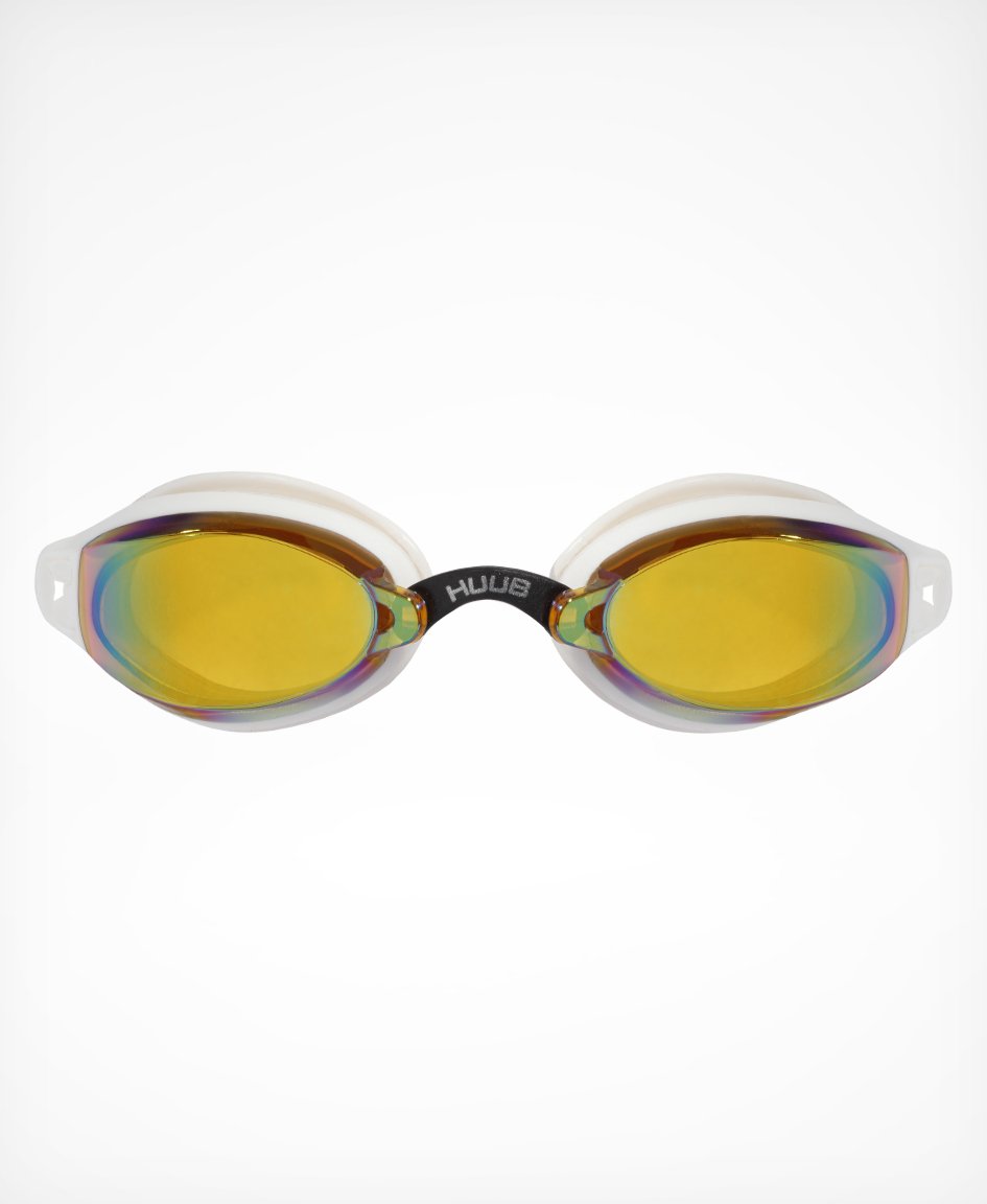 HUUB Brownlee Custom Air 2 swim goggle in Gold Mirror option