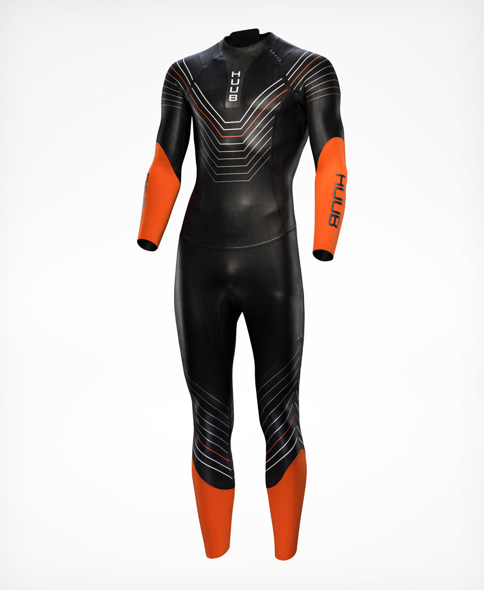 HUUB Araya men's wetsuit side view showing sleeve and torso panels