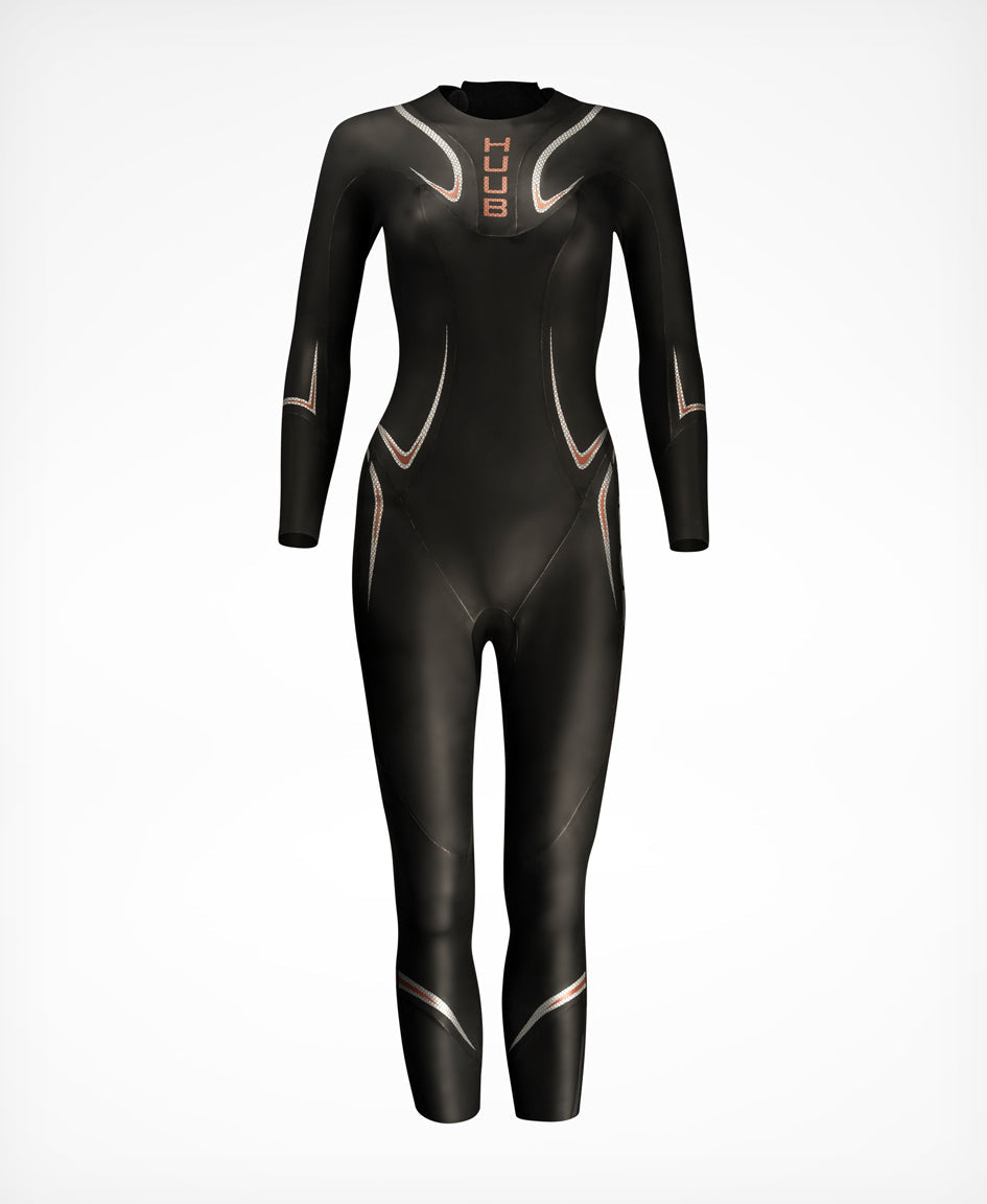 HUUB TC Performance 3:3 women's wetsuit rear product view