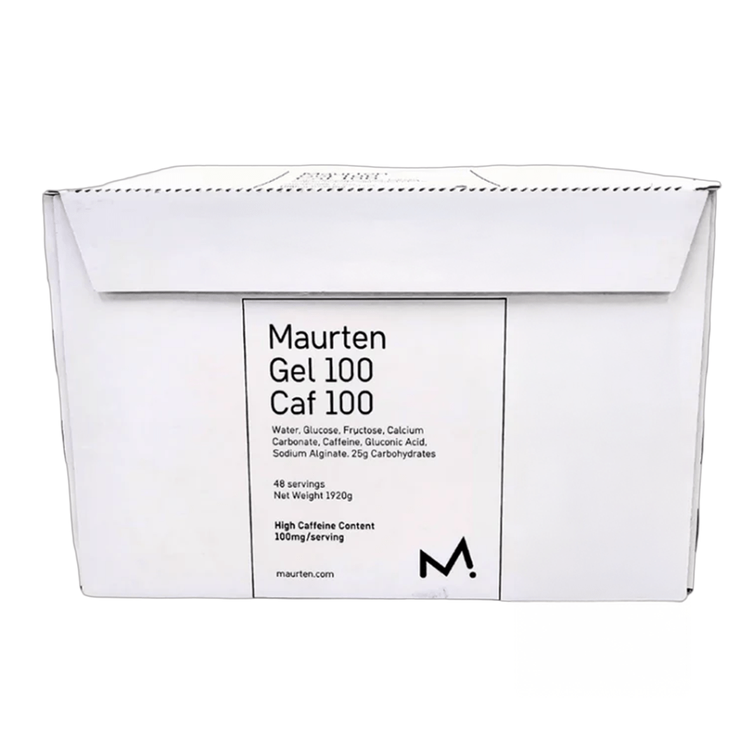 Maurten Gel 100 Caf 100 squeezable hydrogel energy gel packet