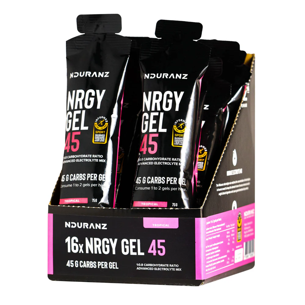Nduranz Energy Gel 45g Lemon single-serve sachet view