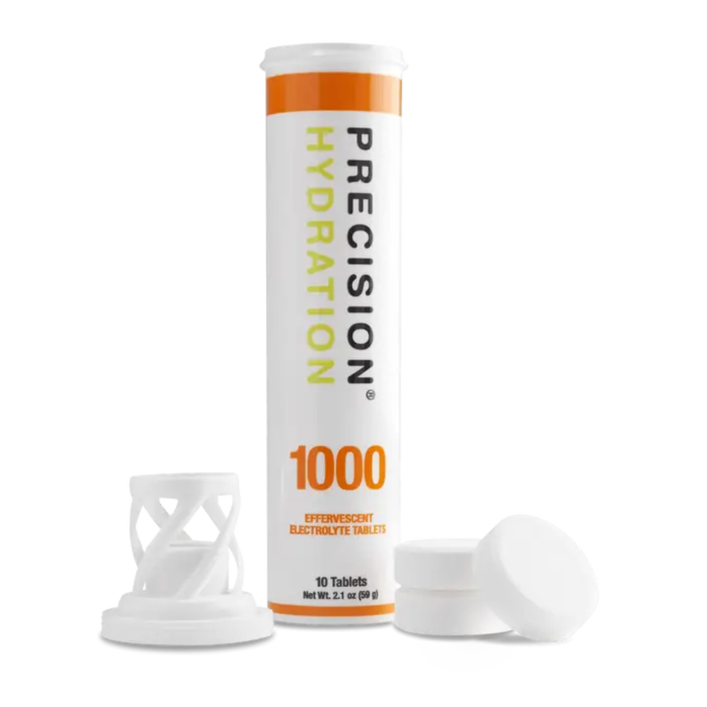 Precision Fuel & Hydration electrolyte drink tablets tube with tablet contents