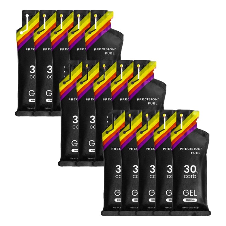 Precision Fuel & Hydration PF 30 Gel packet and label detail