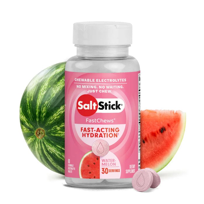 SaltStick FastChews Coconut Pineapple single-serve electrolyte chews packet.