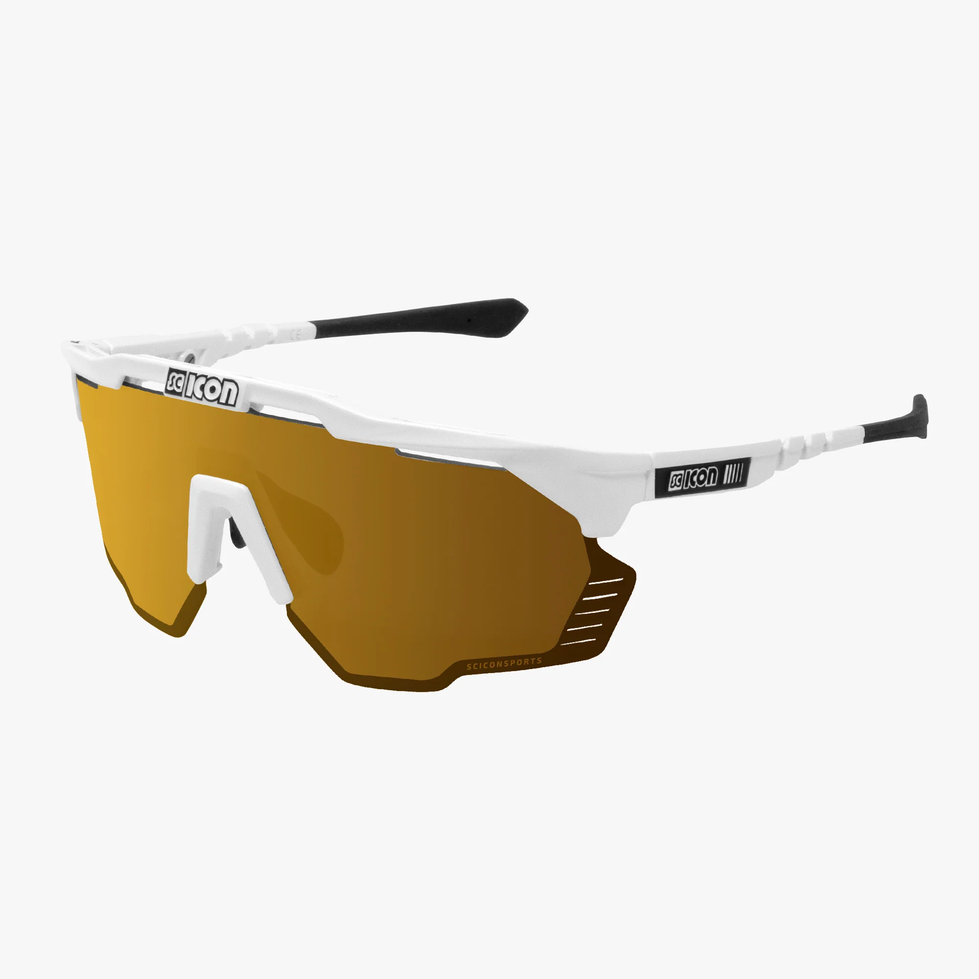 Scicon Aeroshade Kunken high-performance sport sunglasses with matte carbon frame and red mirrored lenses