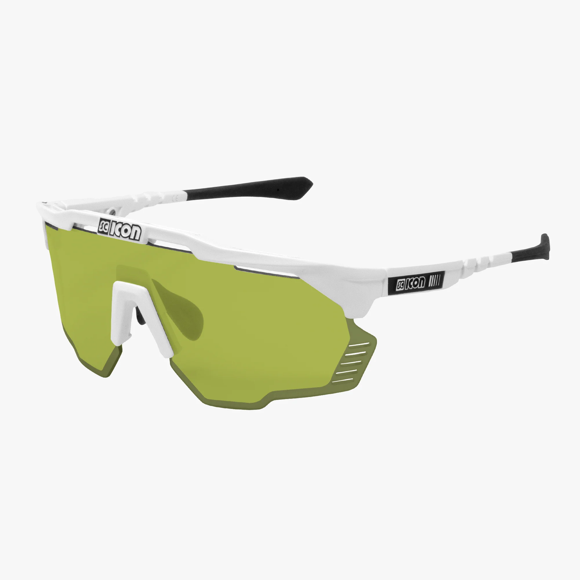 Scicon AeroShade Kunken high-performance sport sunglasses with carbon matte frame and red mirror lenses.