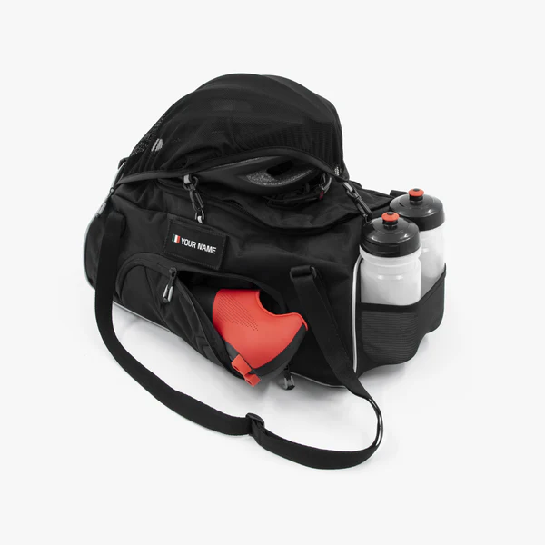 Scicon 25L duffel bag with durable fabric and shoulder strap, ideal for travel and gym storage.
