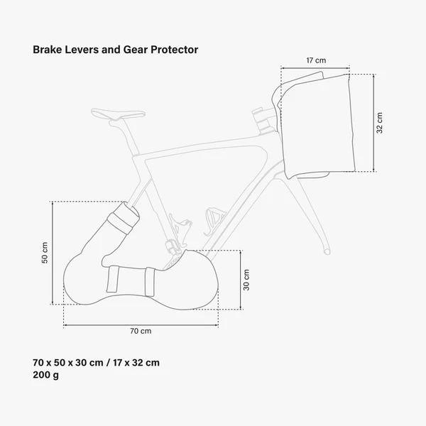 Scicon bicycle brake lever and gearbox protector installed on a road bike, showcasing durable plastic construction and ergonomic design.
