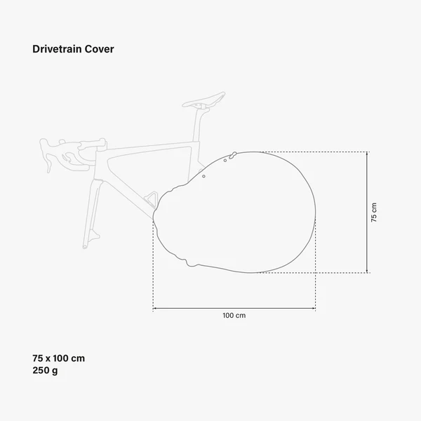 Scicon bike drivetrain protection cover showing durable material and secure fit for bicycle component safeguarding.