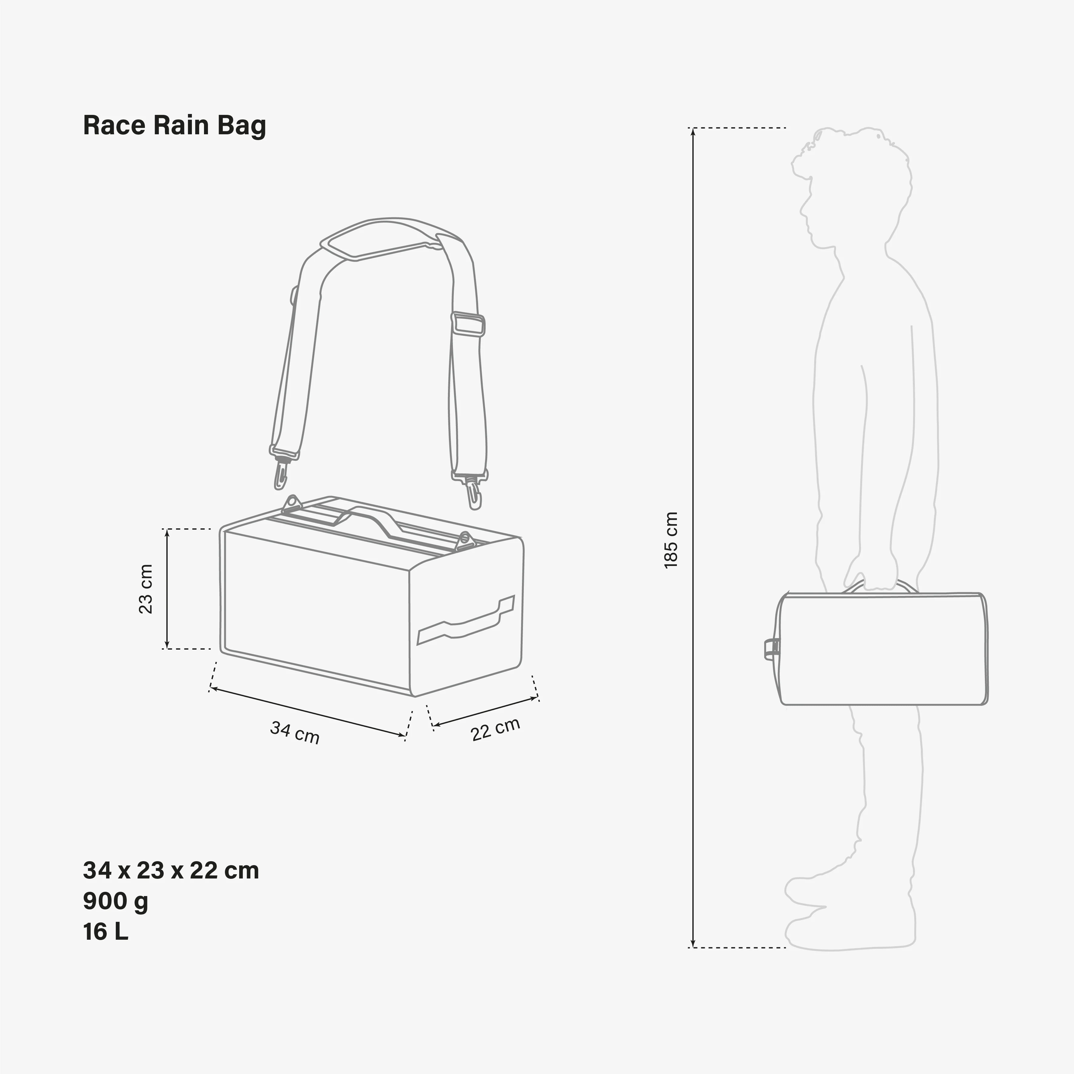 Scicon cycling rain gear bag with waterproof material and adjustable straps for convenient bike storage.