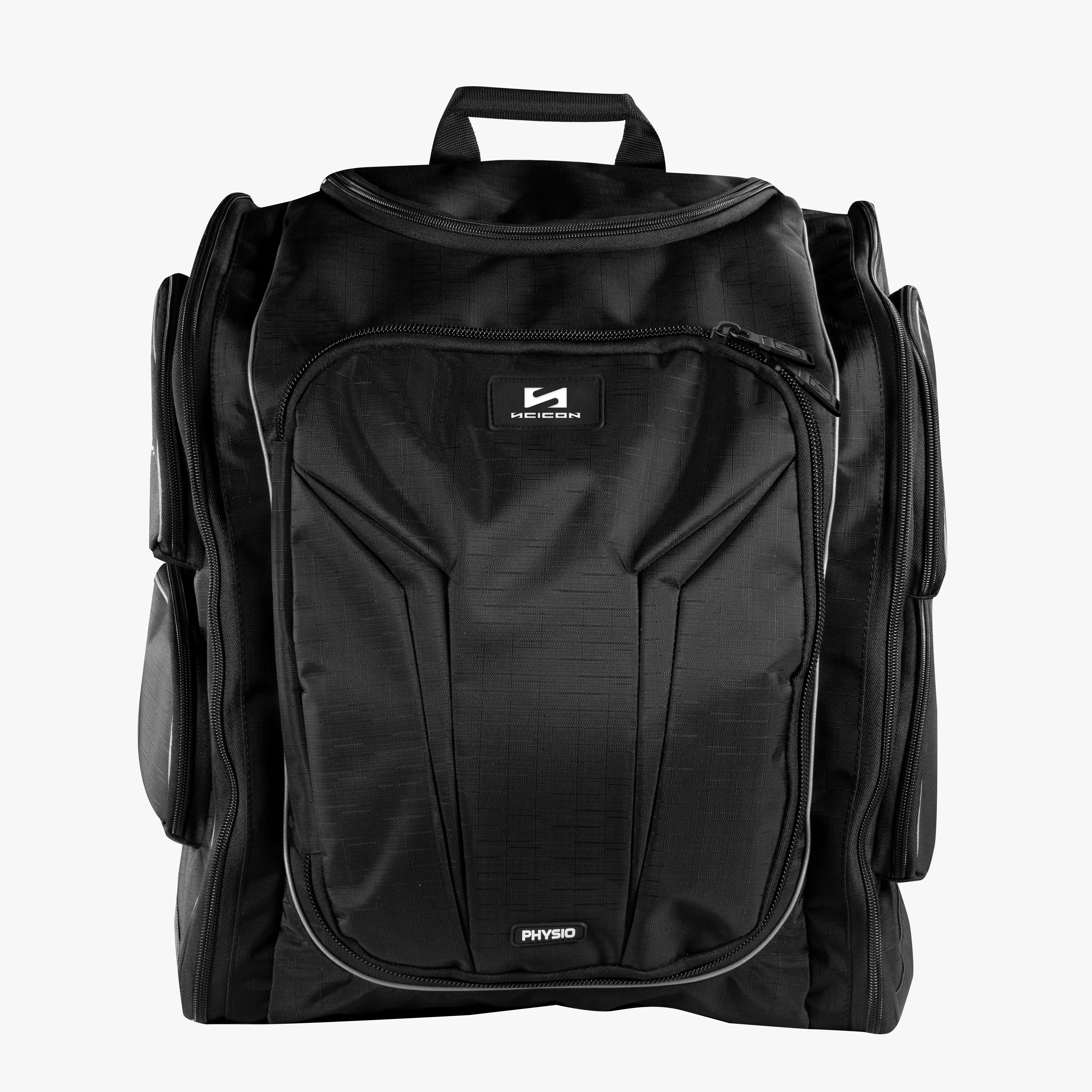 Scicon Physiotherapy Essentials Bag with multiple compartments and adjustable straps for organized therapy tools.