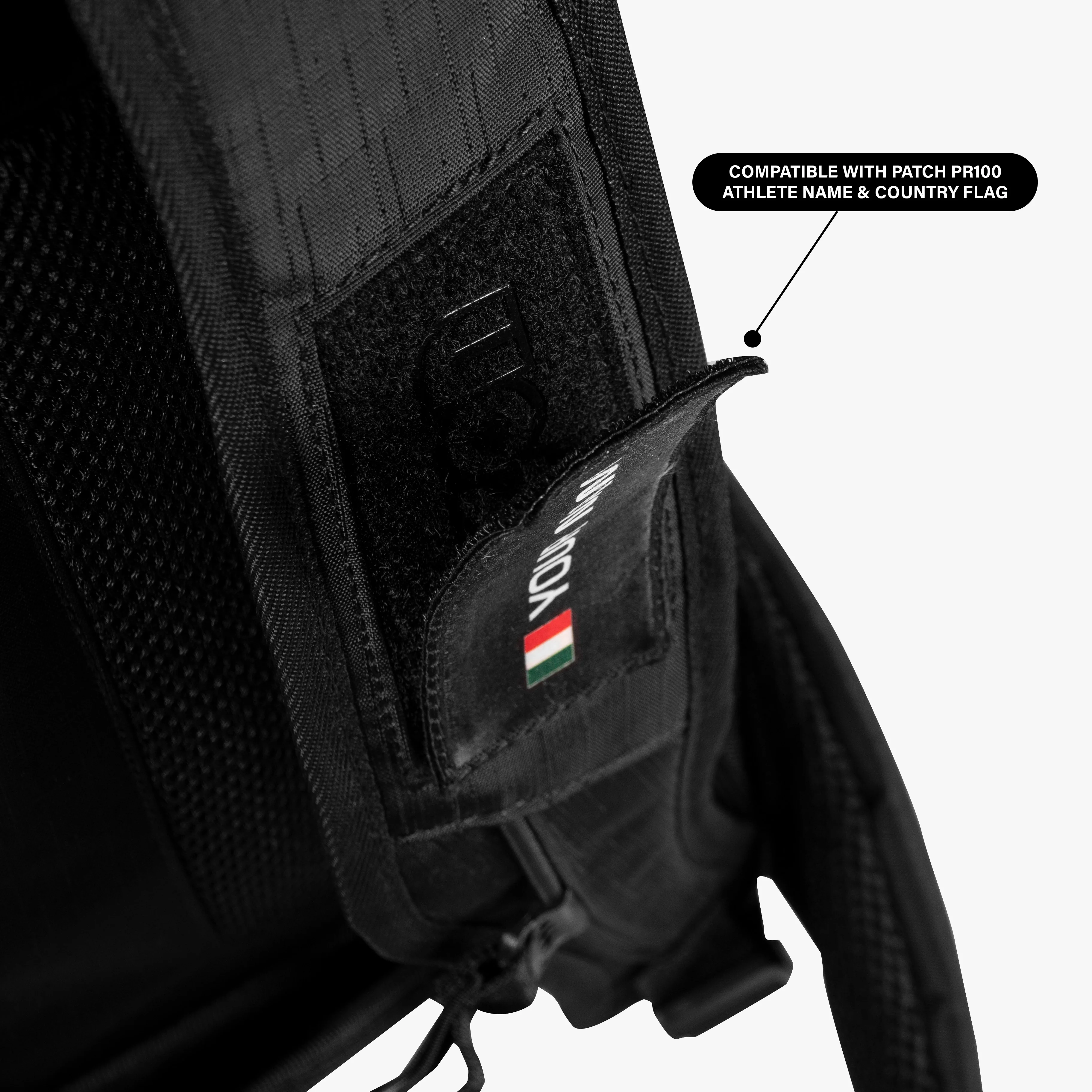 Scicon Premium 35L backpack with multiple compartments, black durable fabric, and padded shoulder straps for comfortable carrying.