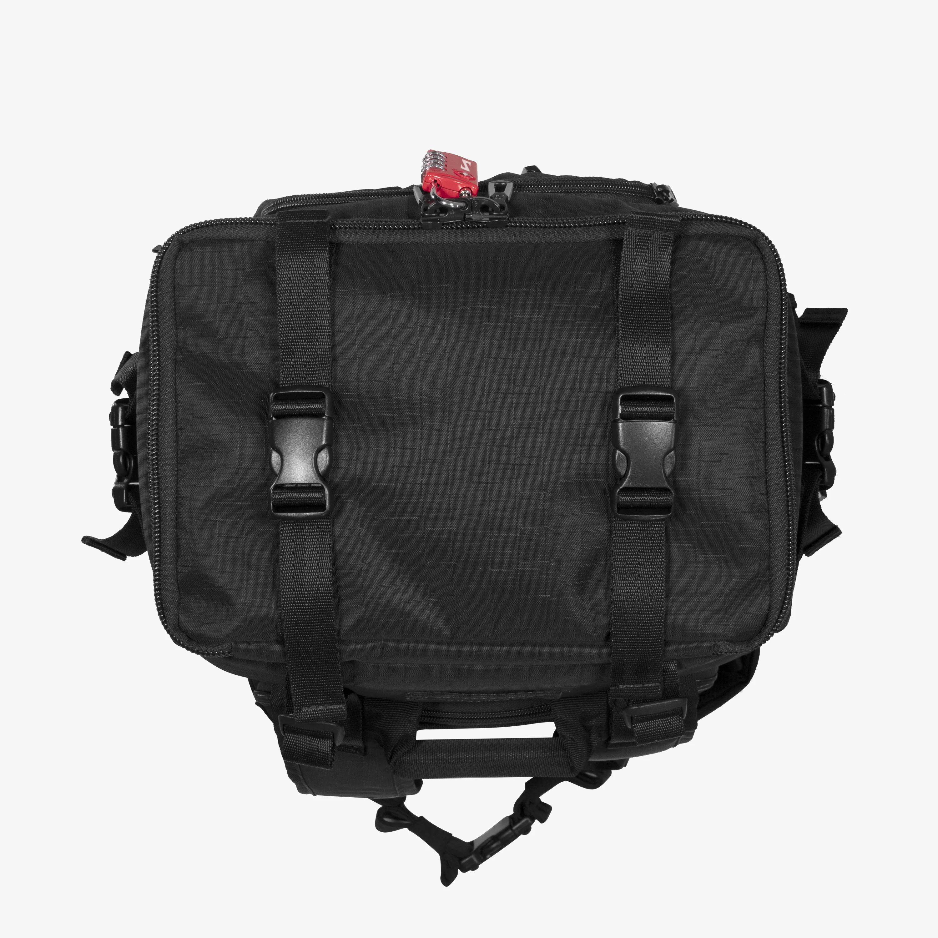 Scicon professional camera backpack with padded compartments, adjustable straps, and multiple storage pockets for photographers.
