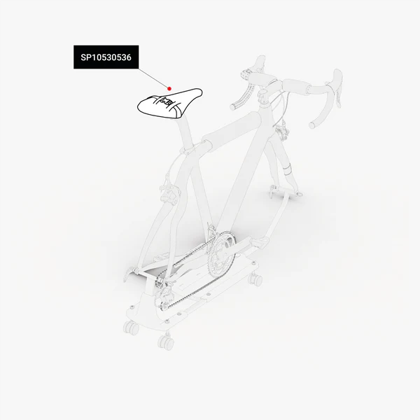 Scicon seat protector for Aerocomfort 3.0 bike saddle, black padded cover with adjustable straps for secure fit.