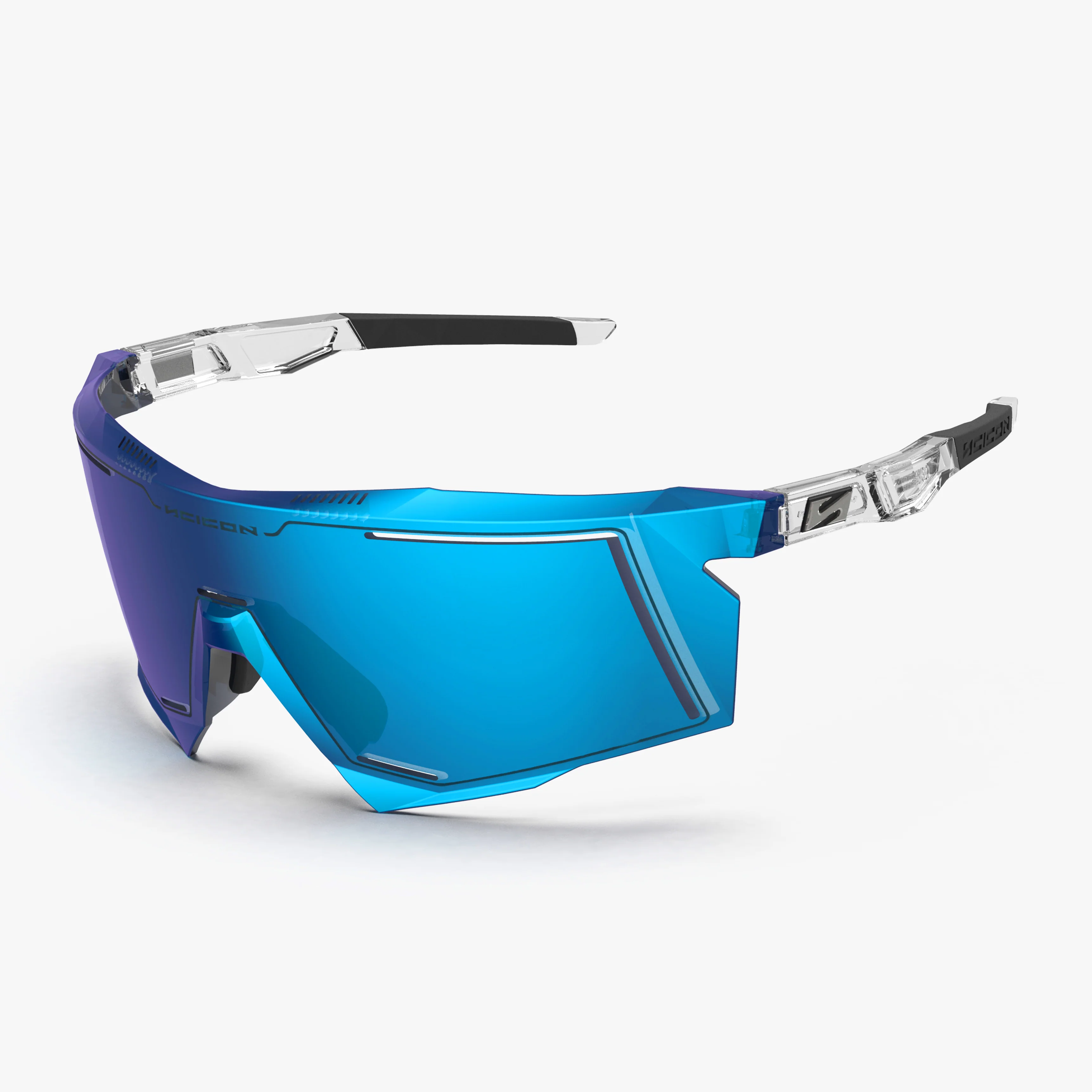 Aerostorm Performance Eyewear by Scicon featuring sleek, lightweight sports sunglasses with tinted lenses and durable frame.