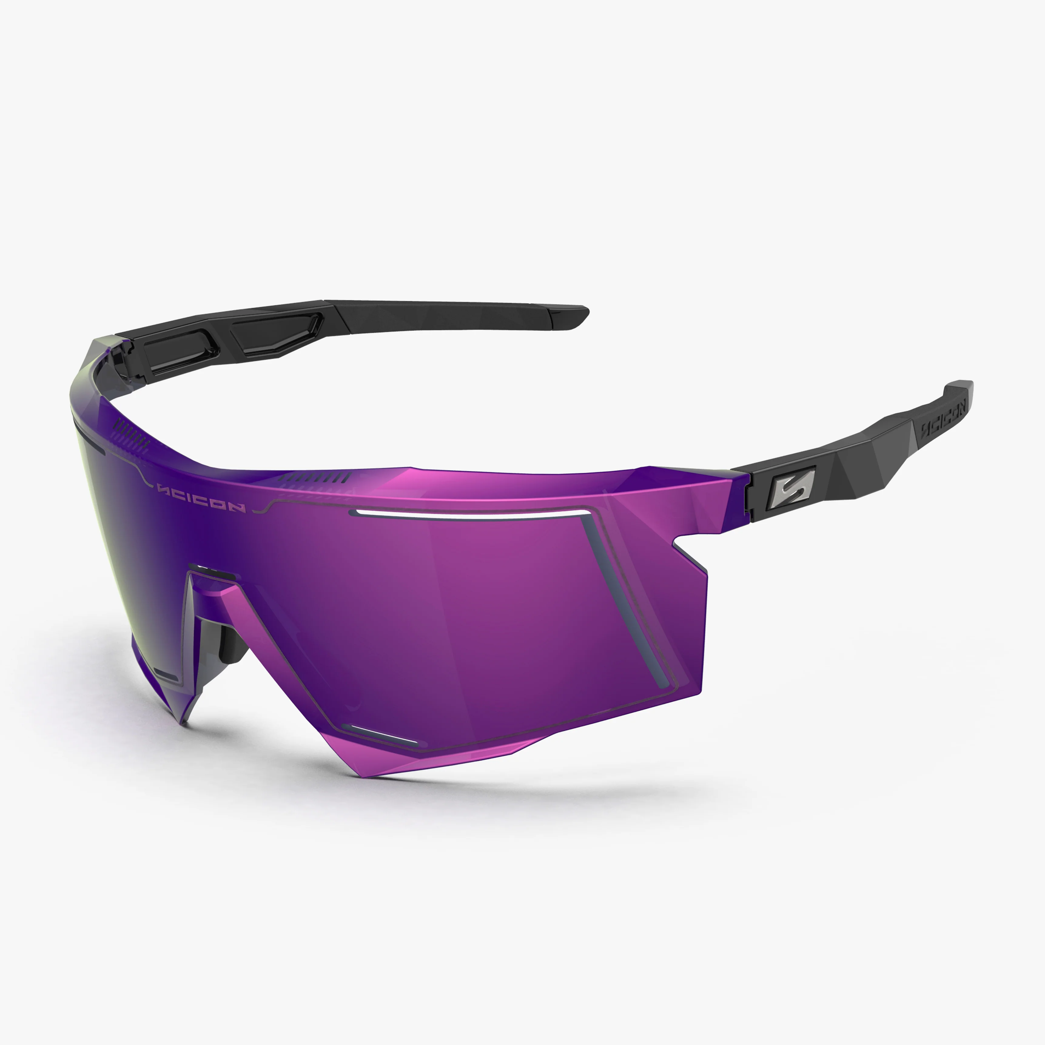 Smoke black Aerostorm Performance Eyewear by Scicon with sleek frame and tinted lenses for active outdoor sports.