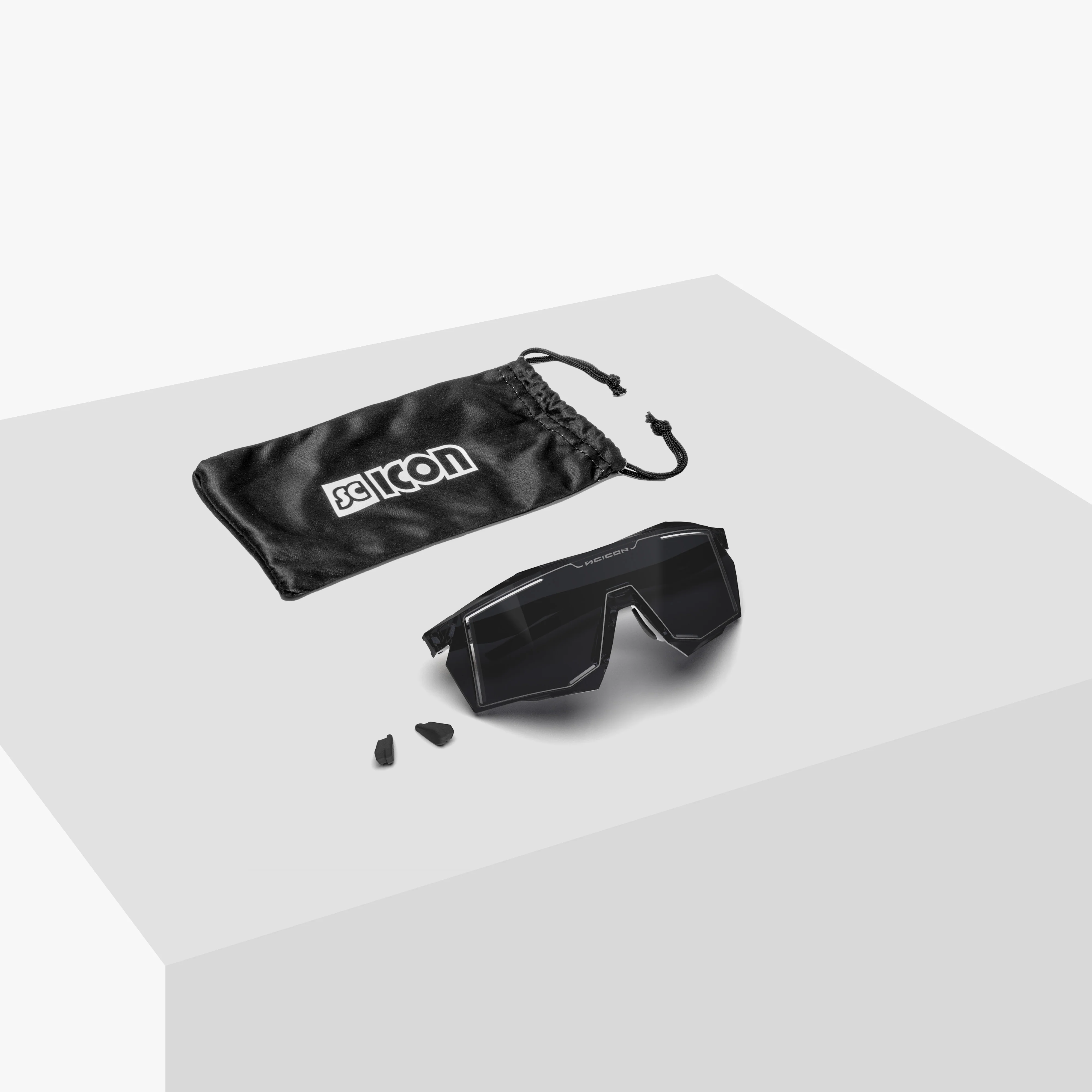 Scicon Aerostorm Performance Eyewear with sleek black frame and polarized lenses for optimal outdoor sports vision