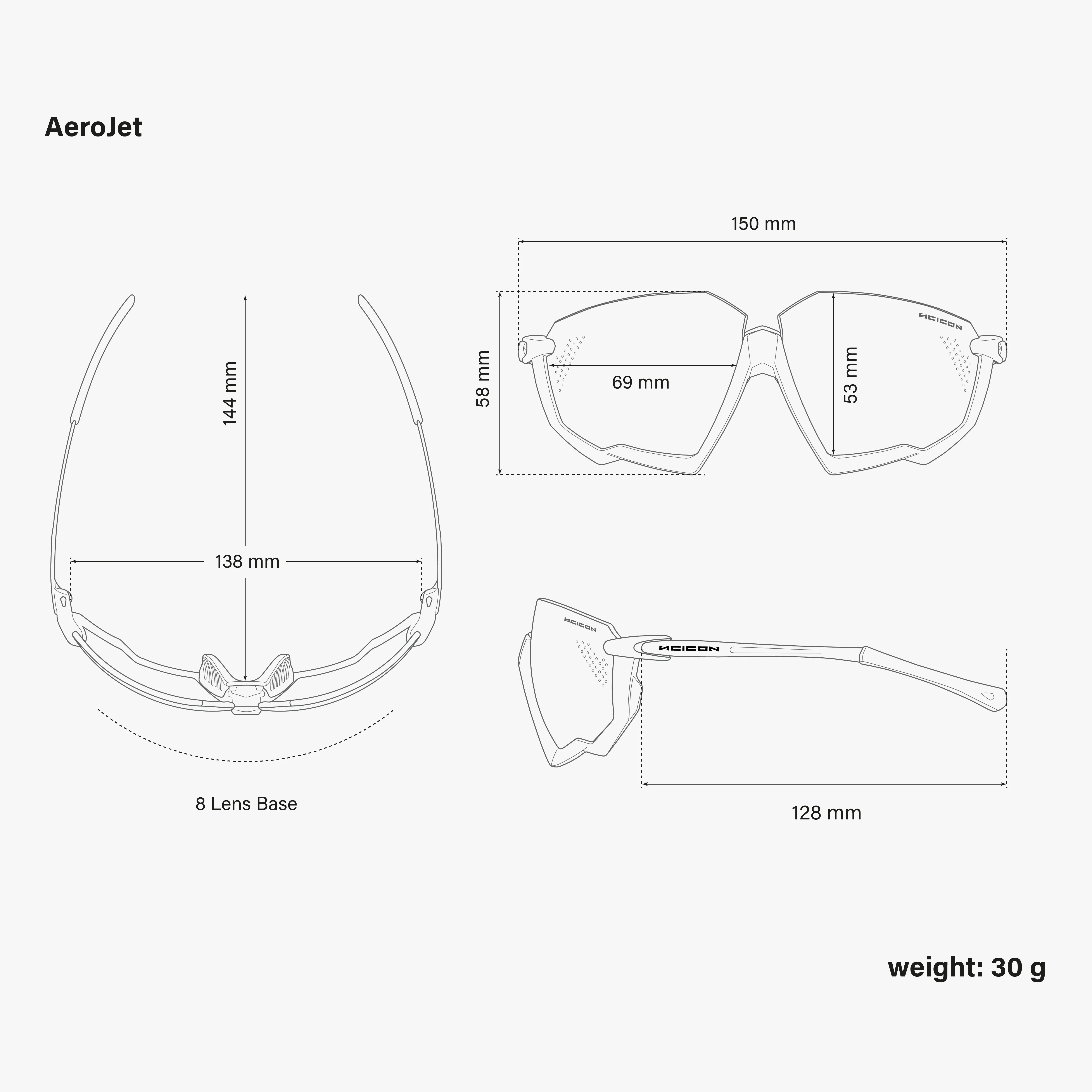 Scicon Aerojet Titanium eyewear with lightweight aerospace titanium frames, featuring sleek modern design.