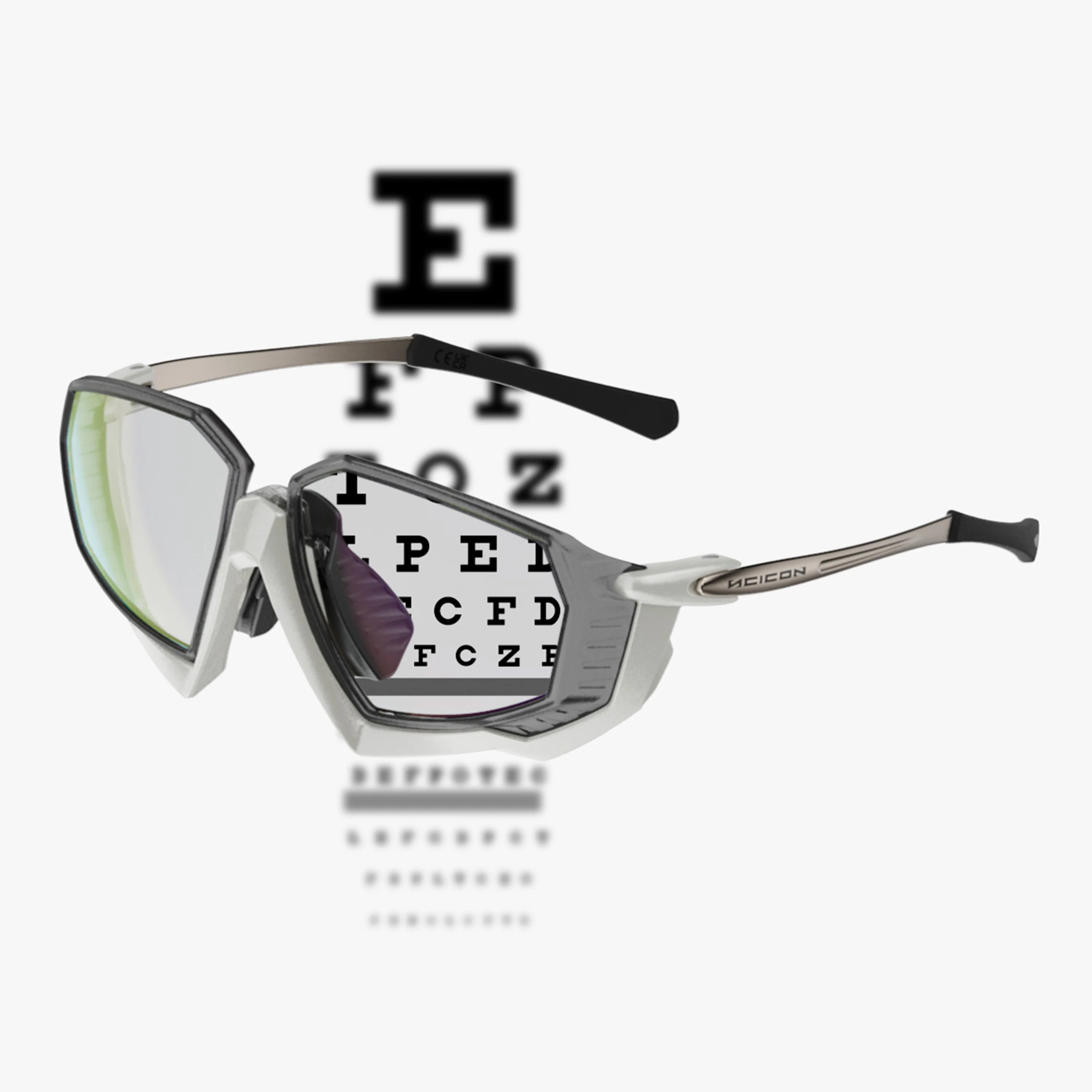 Scicon Aerojet Titanium Eyewear with yellow fluo accents and blue multi-mirror lenses, lightweight aerospace titanium frames.